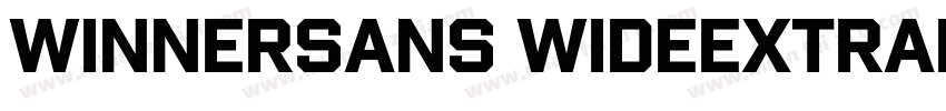 WinnerSans WideExtraBold字体转换